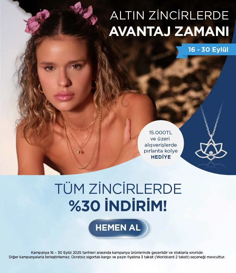 16-30 Eylül Altın Zincir Kolyeler 