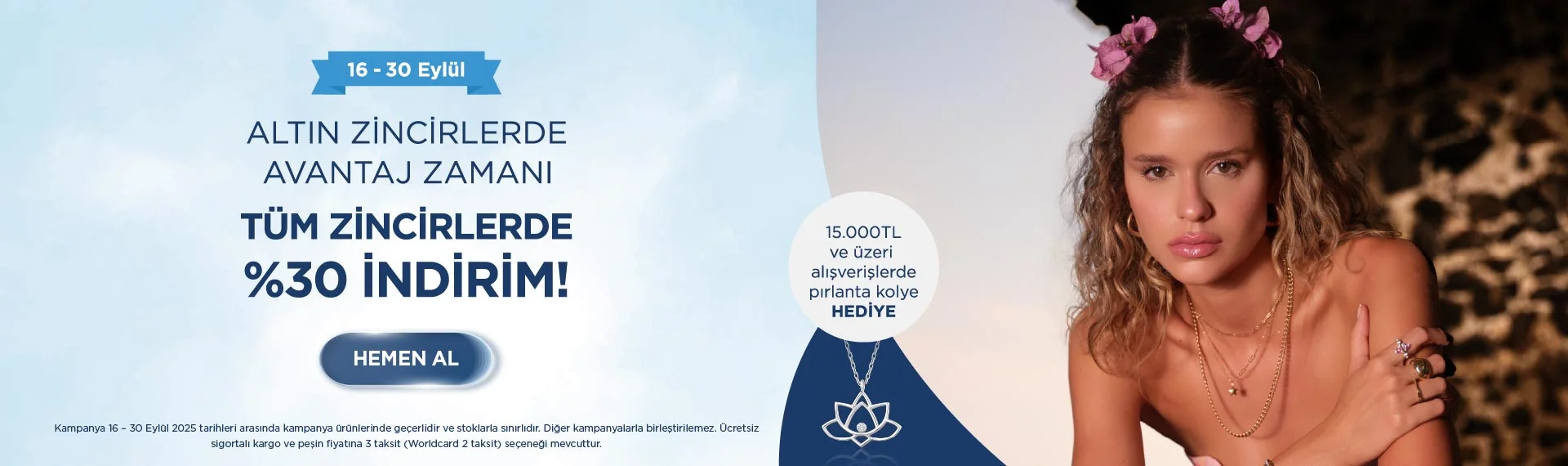 16-30 Eylül Altın Zincir Kolyeler 