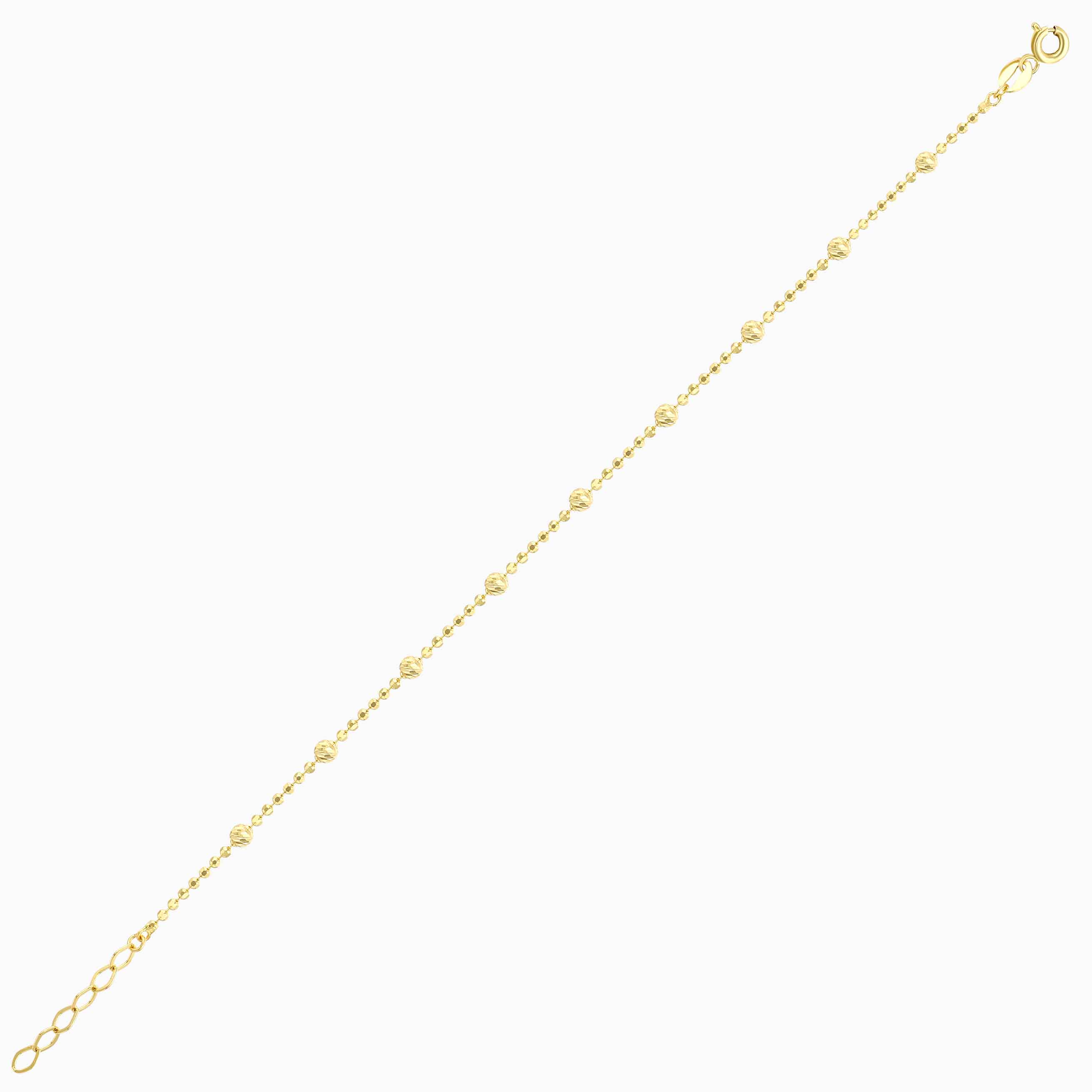 Tek Sıra Dorika Altın Bileklik