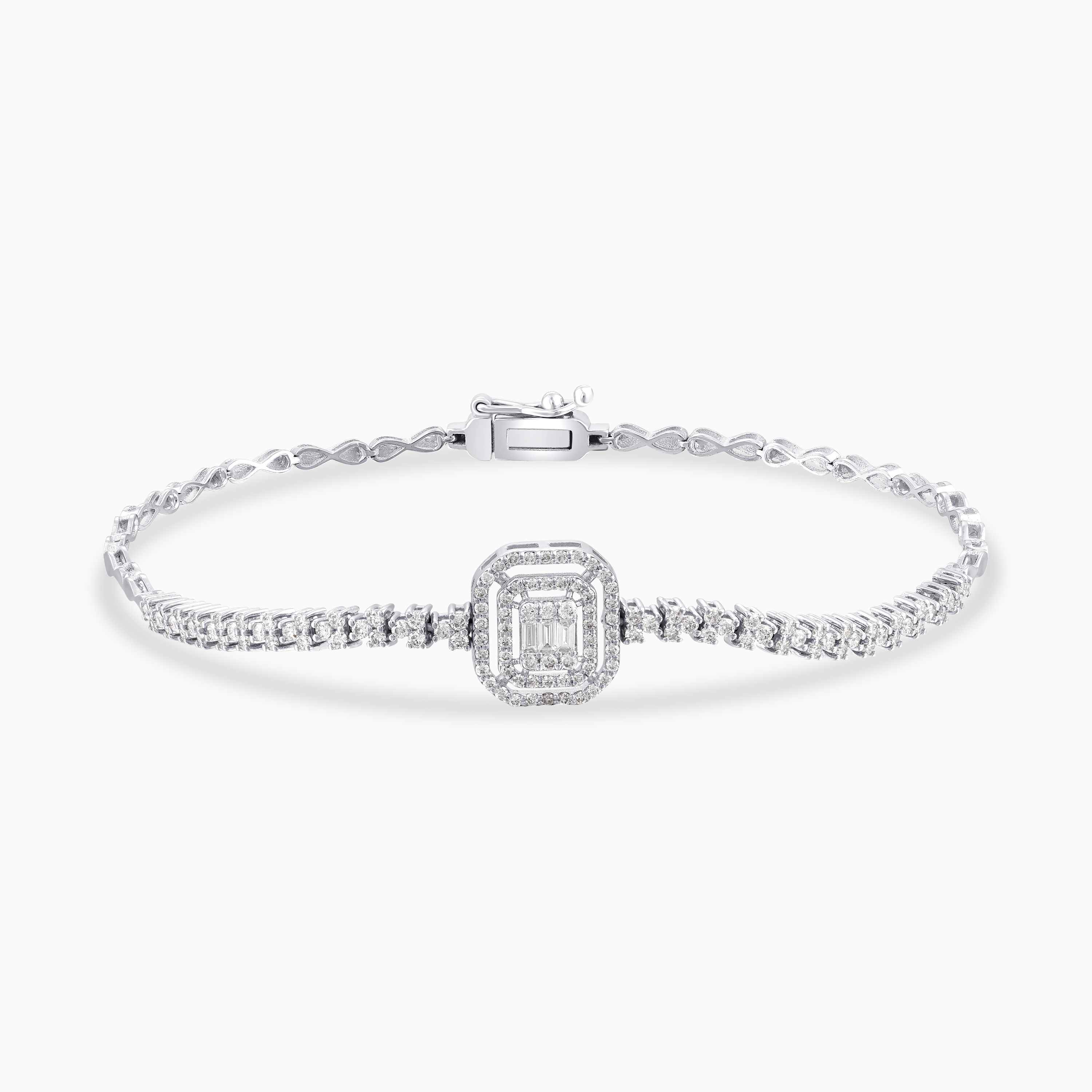 0.84 Karat Pırlanta Baget Bileklik