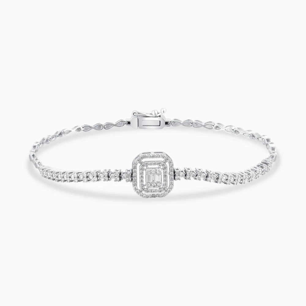 0.84 Karat Pırlanta Baget Bileklik