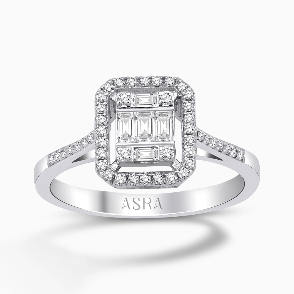 0.34 Karat Pırlanta Baget Yüzük