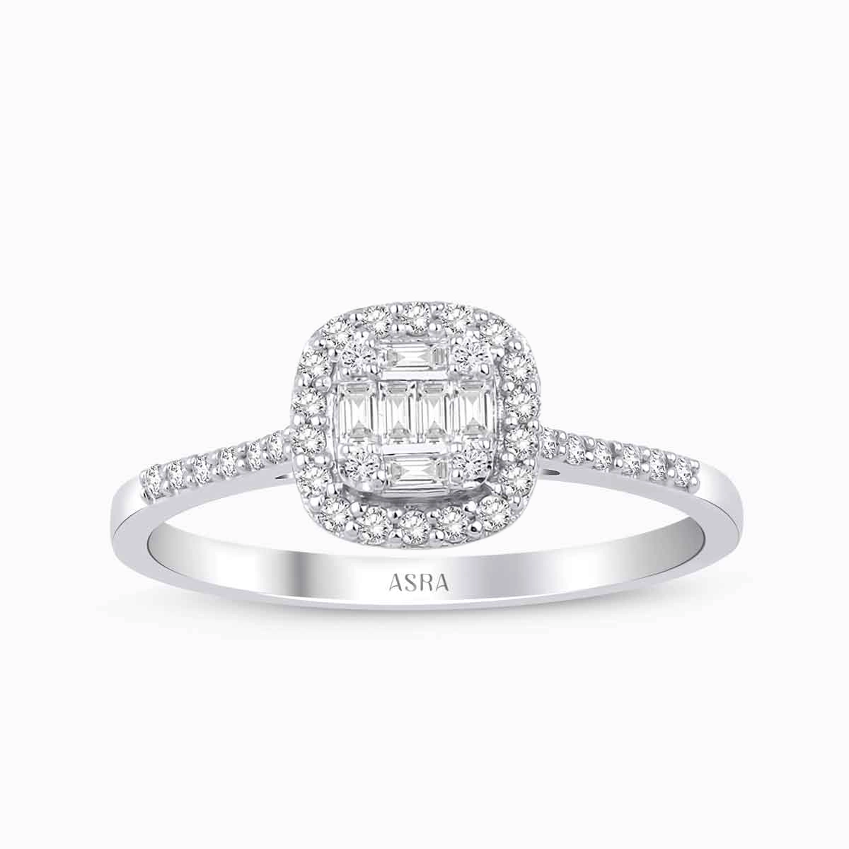 0.47 Karat Pırlanta Baget Yüzük