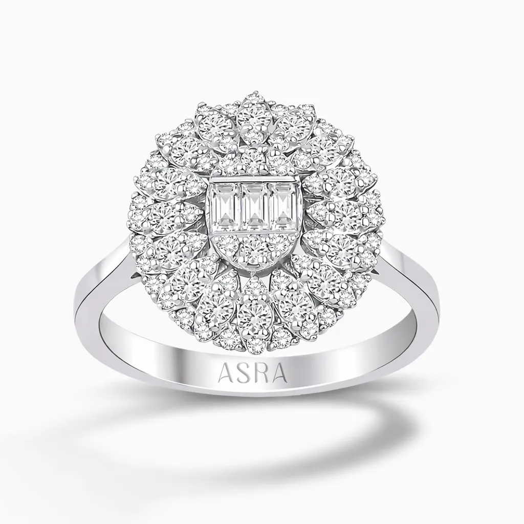 0.63 Karat Pırlanta Baget Yüzük