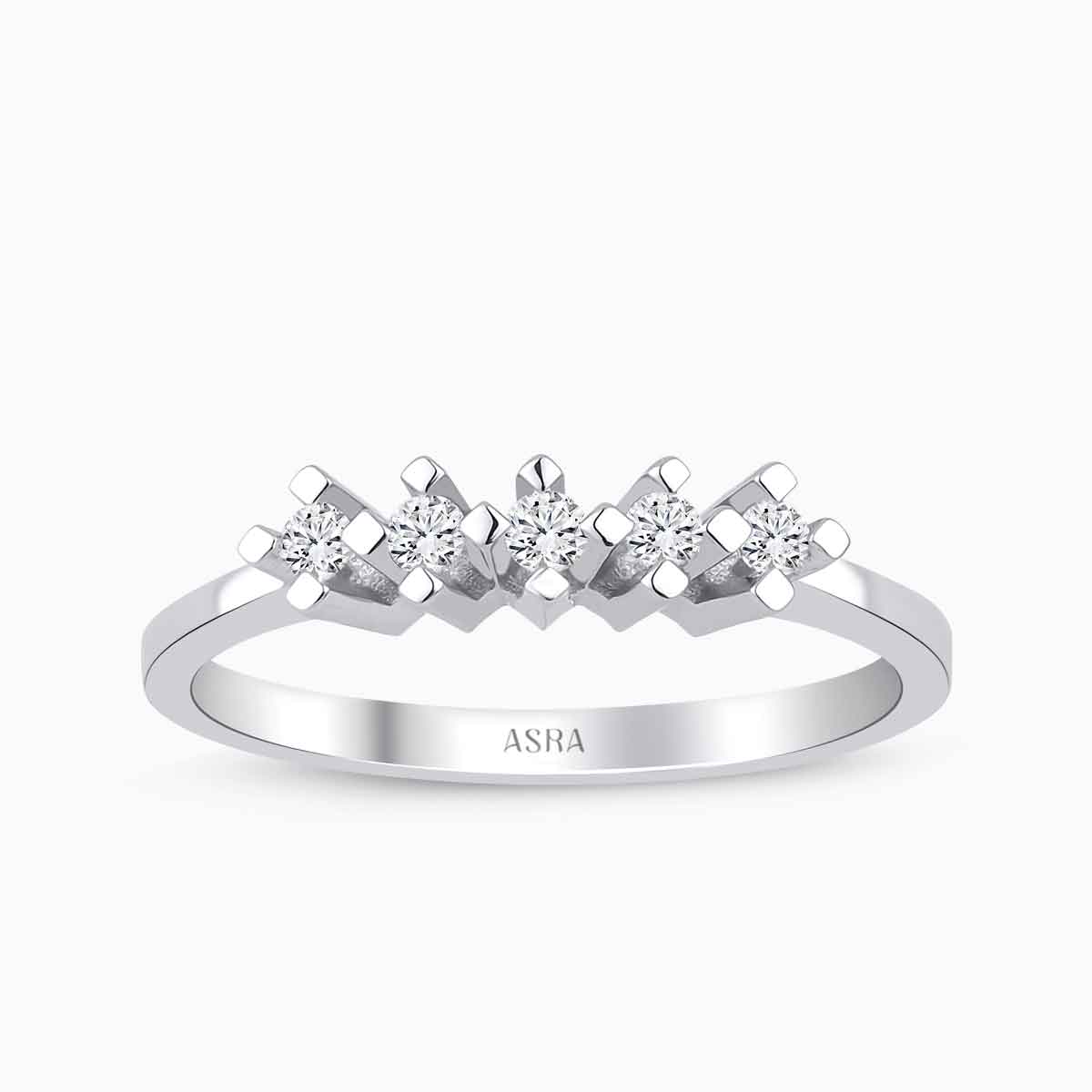 0.20 Karat Pırlanta Beştaş Yüzük