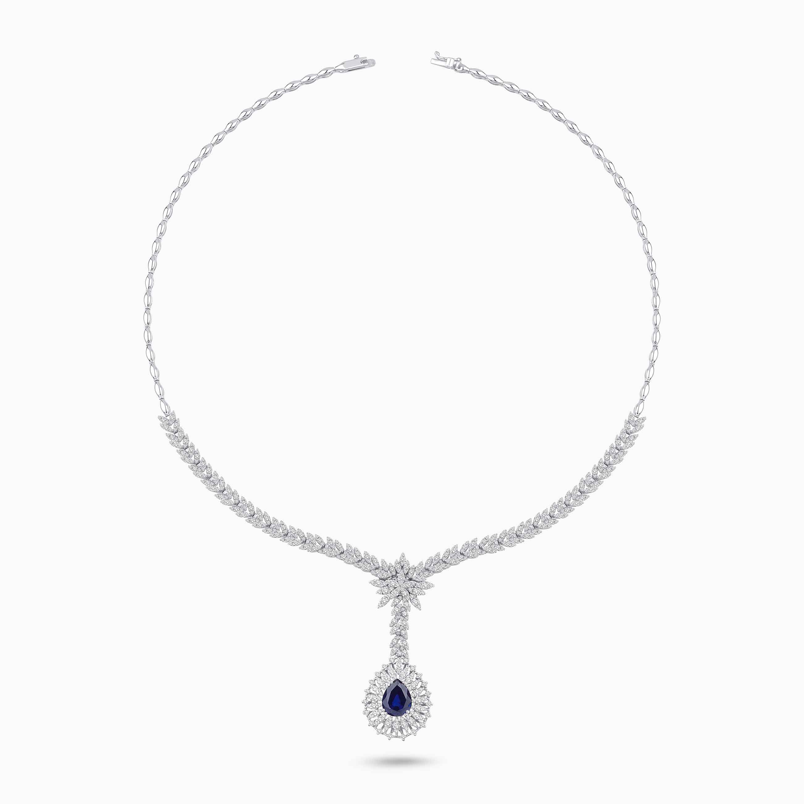 7.34 Karat Pırlanta Safir Gerdanlık