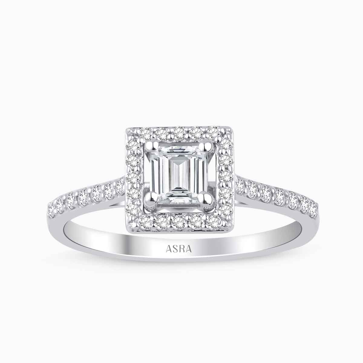 0.76 Karat Pırlanta Topaz Yüzük