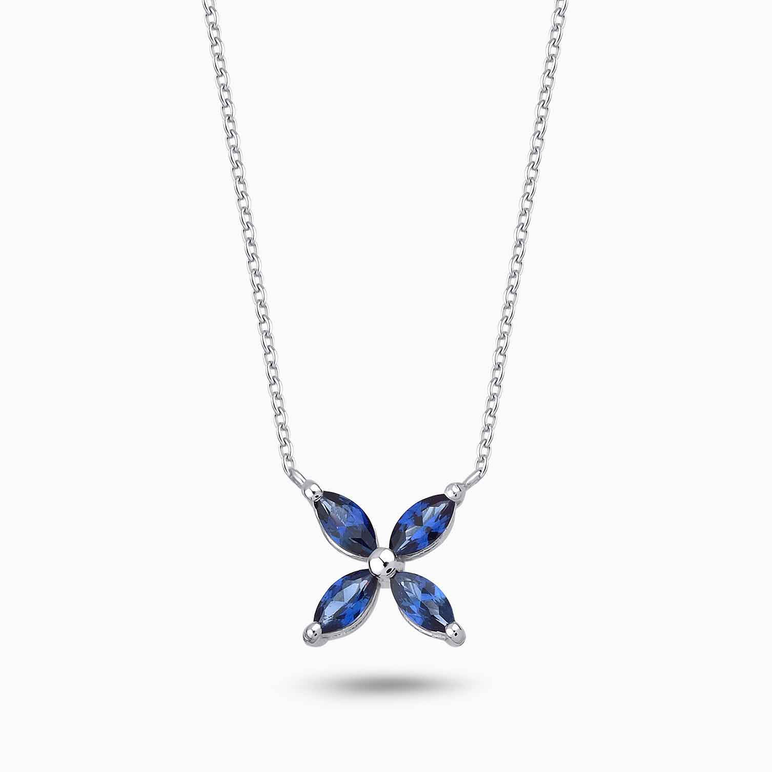 0.39 Karat Safir Kolye