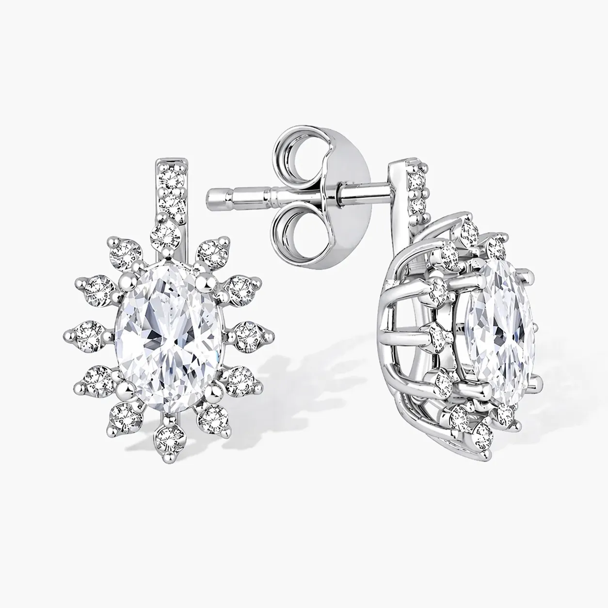 1.11 Karat Pırlanta Beyaz Topaz Yüzük