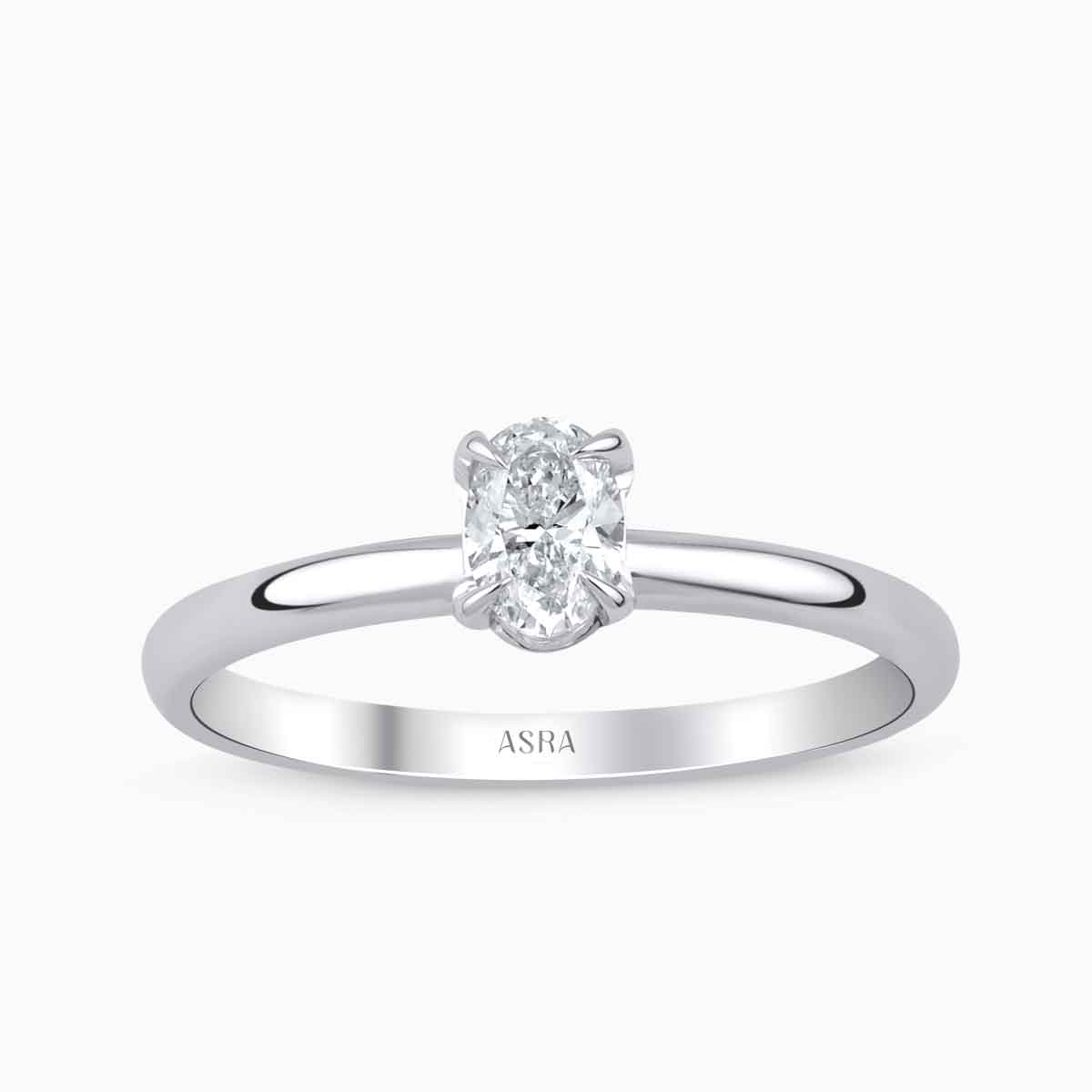 0.30 Karat Oval Pırlanta Tektaş Yüzük