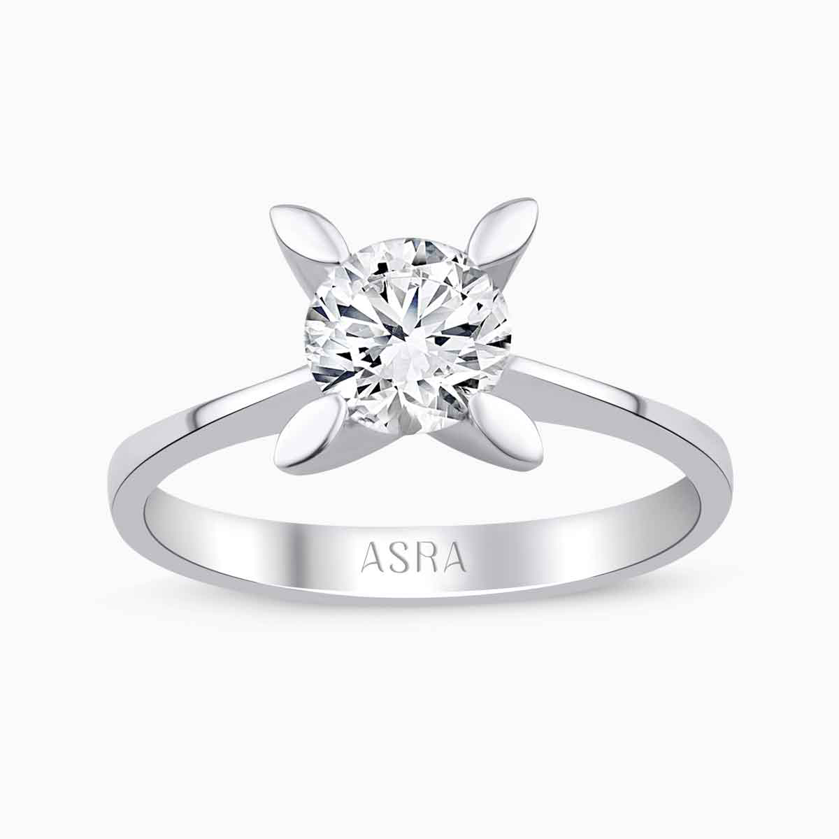 G Color 0.73 Karat HRD Sertifikalı Tektaş Pırlanta Yüzük