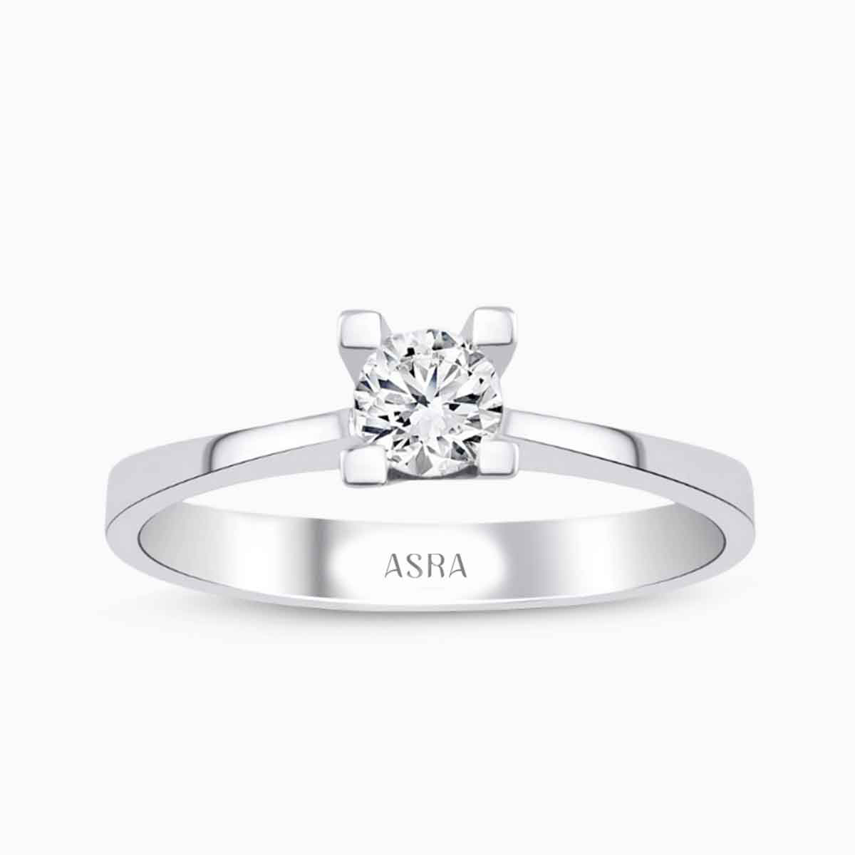 E Color 0.46 Karat HRD Sertifikalı Tektaş Pırlanta Yüzük