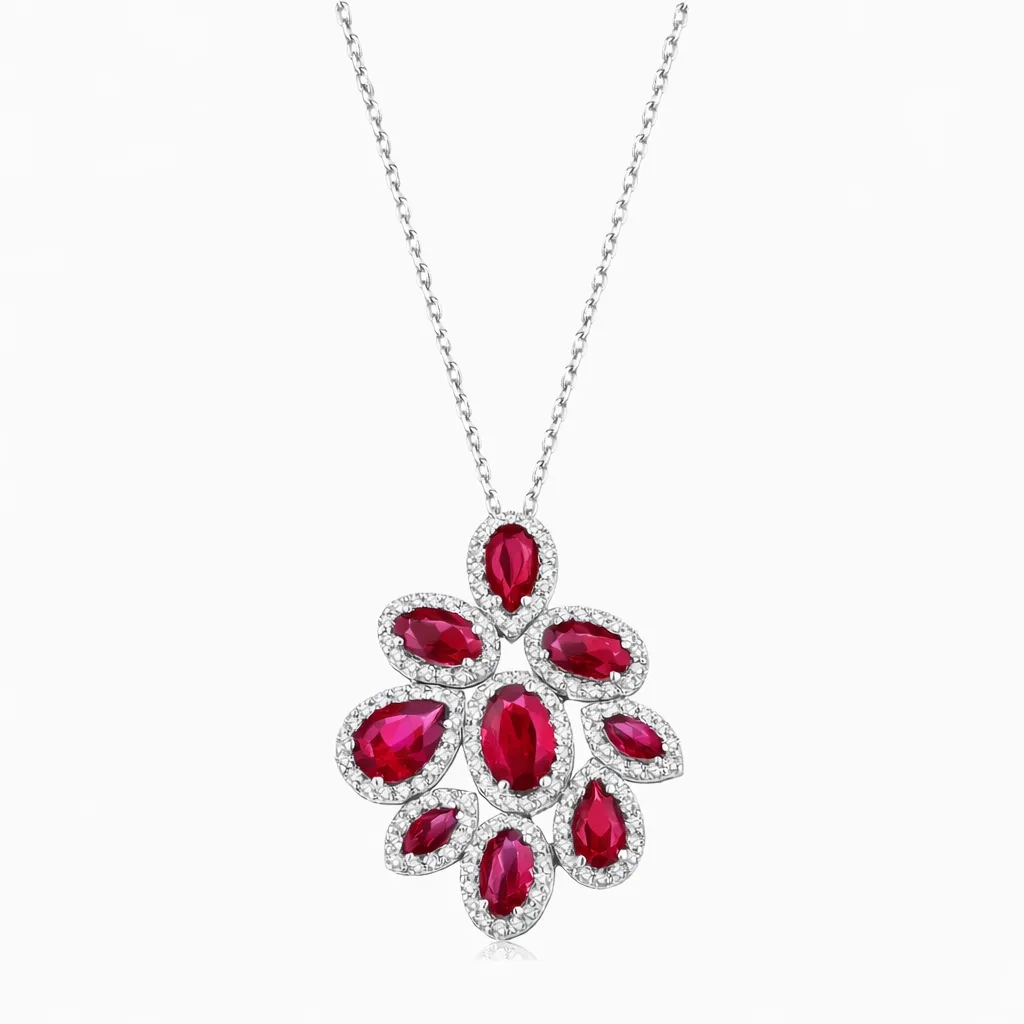 2.65 Karat Pırlanta Yakut Kolye