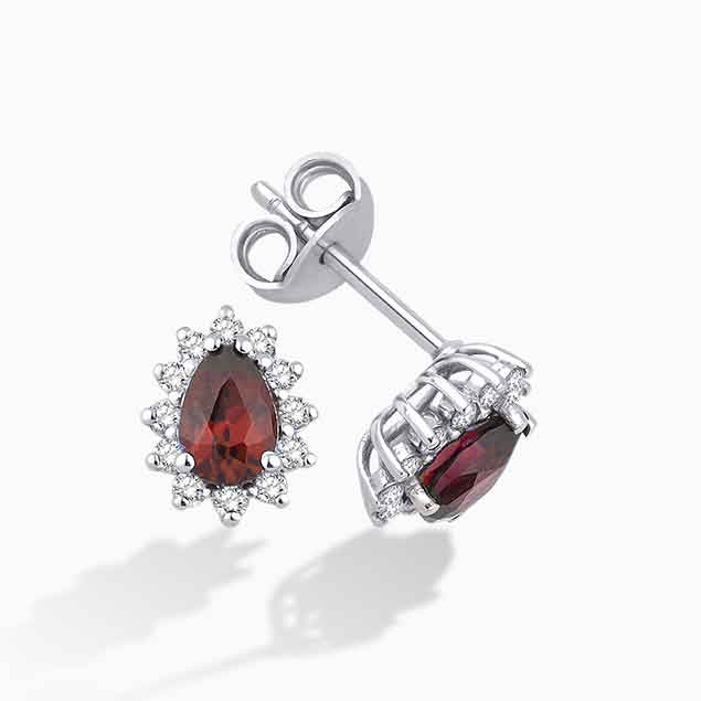 1.16 Karat Pırlanta Yakut Küpe