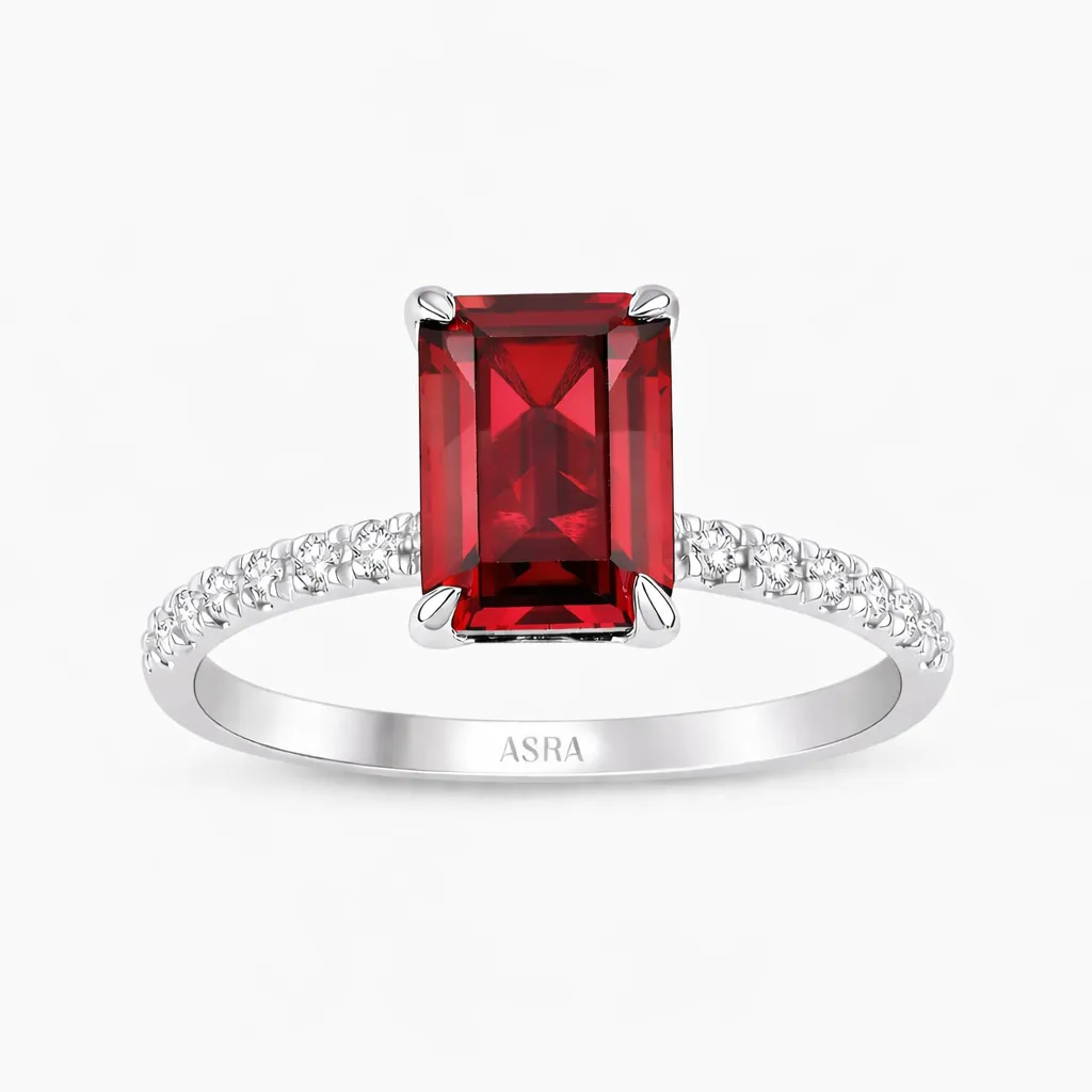 2.13 Karat Pırlanta Yakut Yüzük