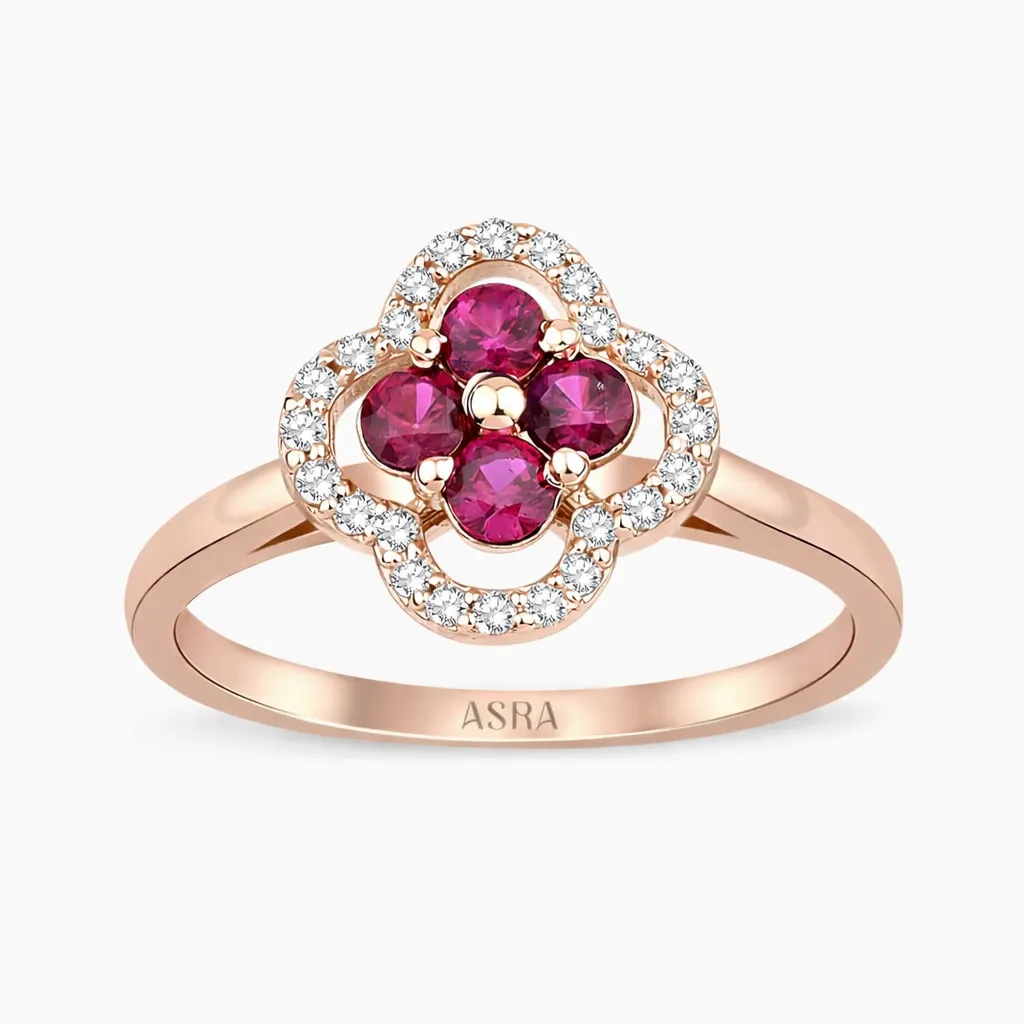 0.48 Karat Serendia Pırlanta Yakut Yüzük