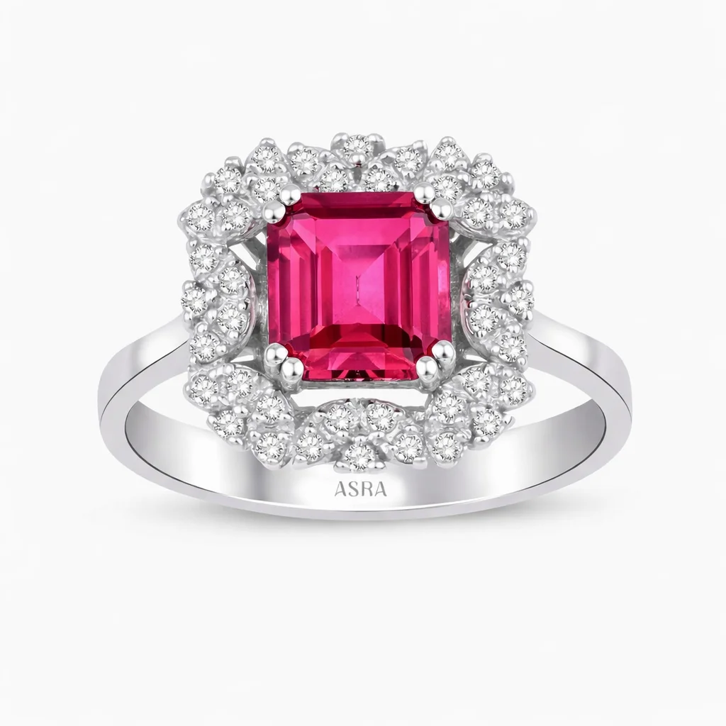 1.81 Karat Pırlanta Yakut Yüzük