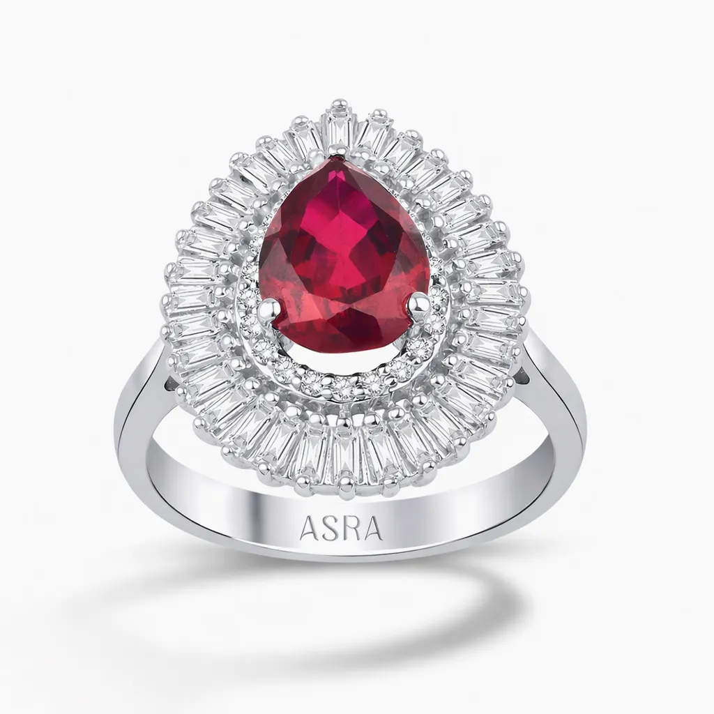 2.73 Karat Pırlanta Yakut Yüzük