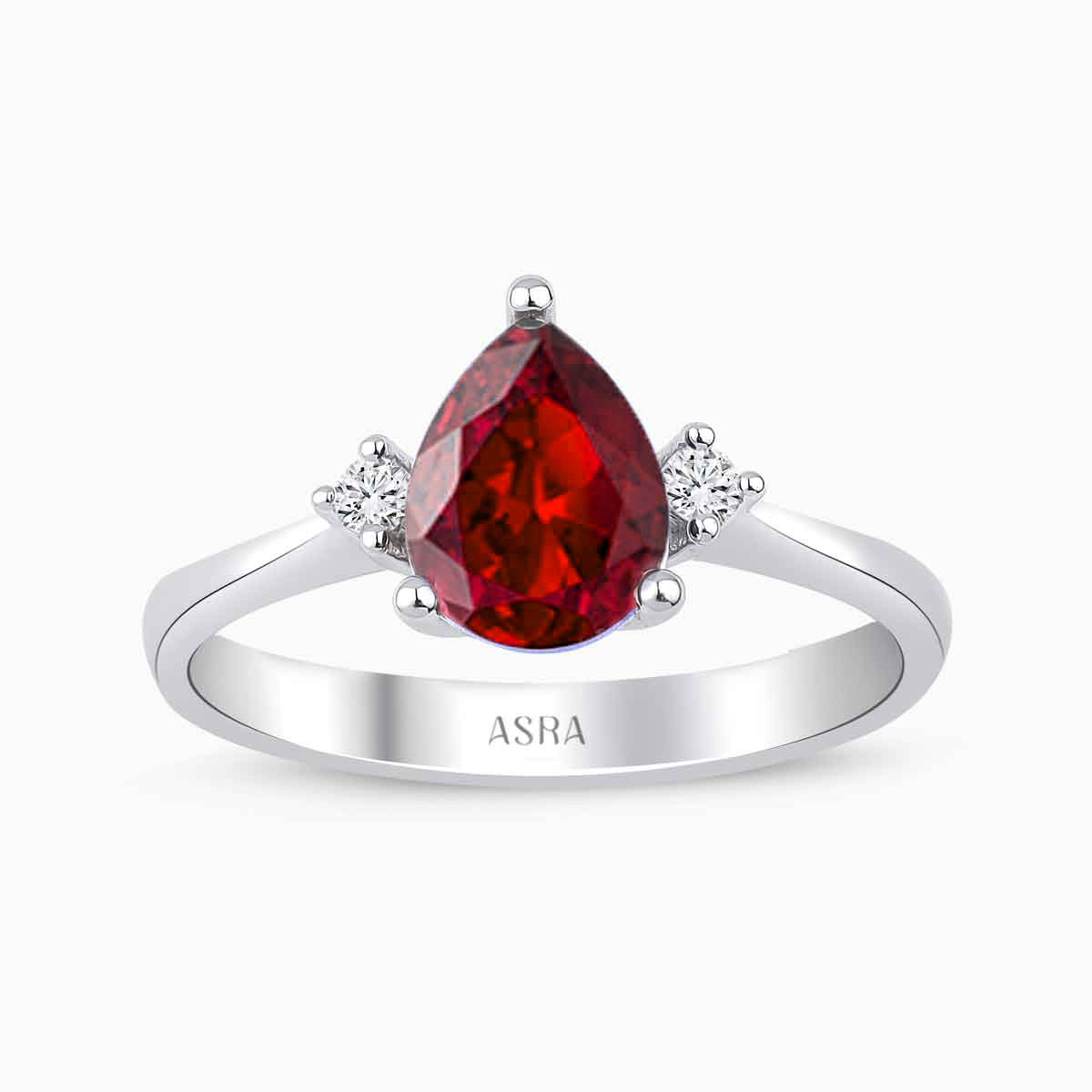 1.36 Karat Pırlanta Yakut Yüzük