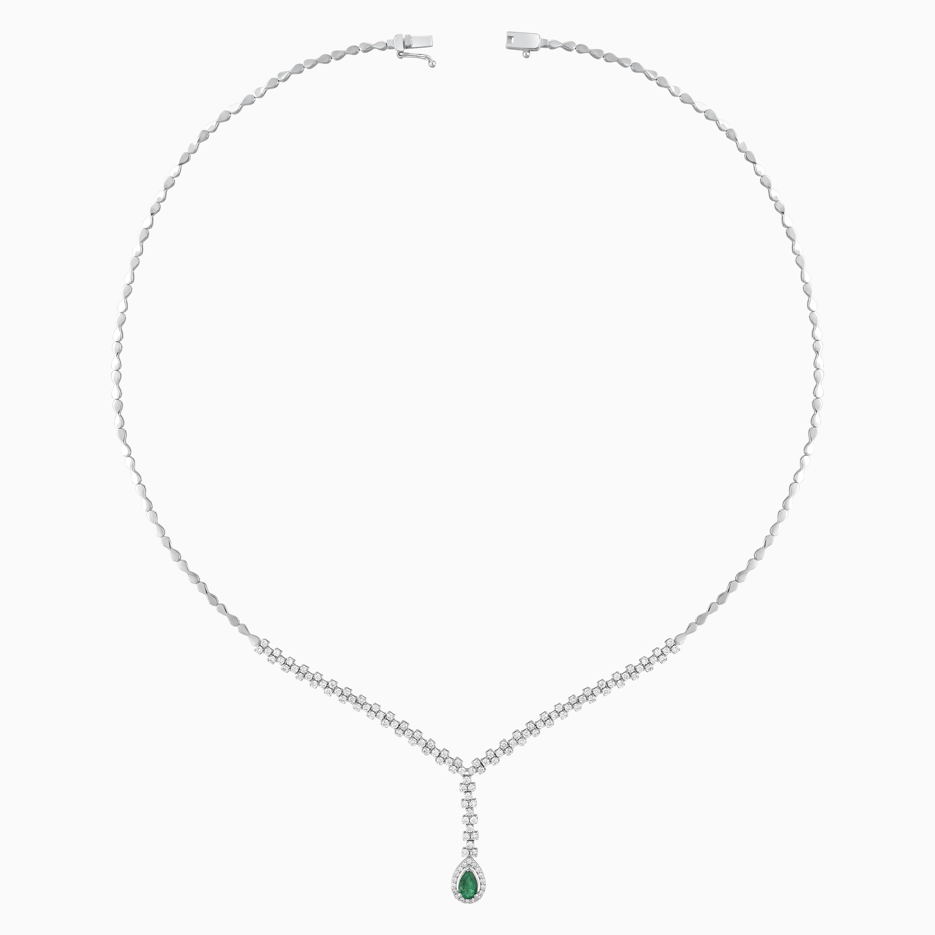 1.70 Karat Pırlanta Zümrüt Gerdanlık