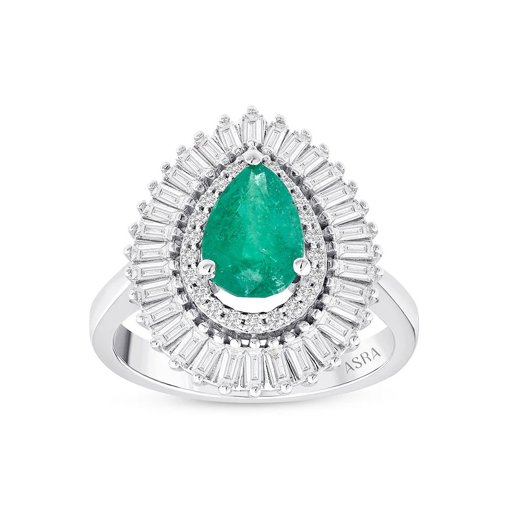 2.23 Karat Pırlanta Zümrüt Yüzük