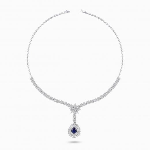 7.34 Karat Pırlanta Safir Gerdanlık