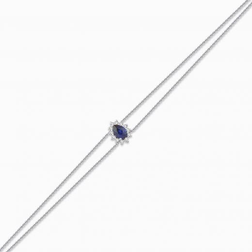 0.62 Karat Pırlanta Safir Bileklik