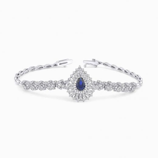 2.48 Karat Pırlanta Safir Bileklik