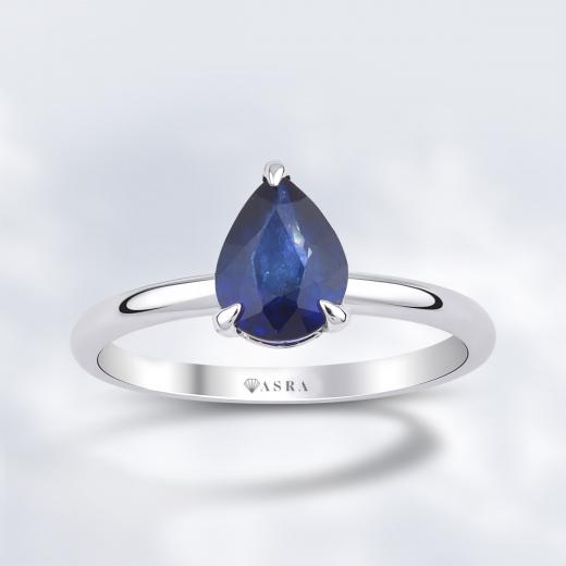 1.35 Karat Damla Safir Yüzük
