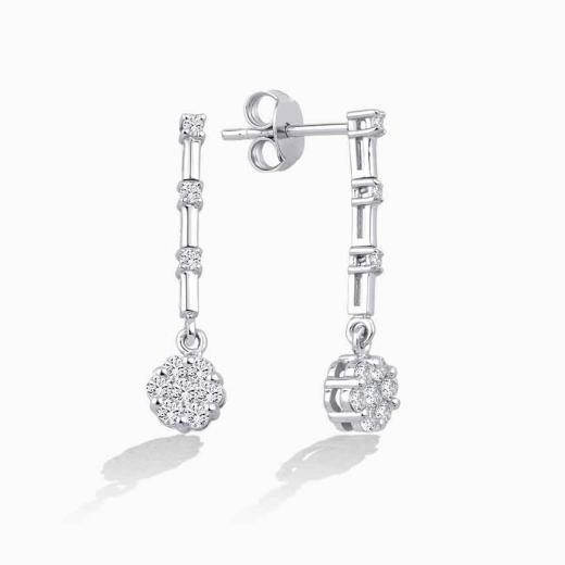 0.40 Karat Coronet Pırlanta Küpe