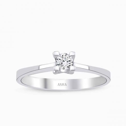 0.10 Karat Atlas Pırlanta Tektaş Yüzük